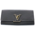 Louis Vuitton Portefeuille Capucines Taurillon Leather Wallet Black