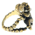 Gucci Monki Faux Pearl Ring Gold — view 3