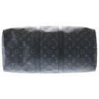 Louis Vuitton Monogram Eclipse Keepall Bandouliere 45 2-Way Boston Bag Black — view 5