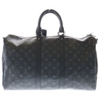 Louis Vuitton Monogram Eclipse Keepall Bandouliere 45 2-Way Boston Bag Black — view 2