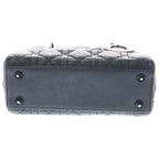 Dior Lady Ultra Matte 2-Way Shoulder Bag Black Lambskin — view 5