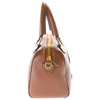 Celine Mini Boston Bag Cuill 2-Way Brown Leather Tan Gold — view 3