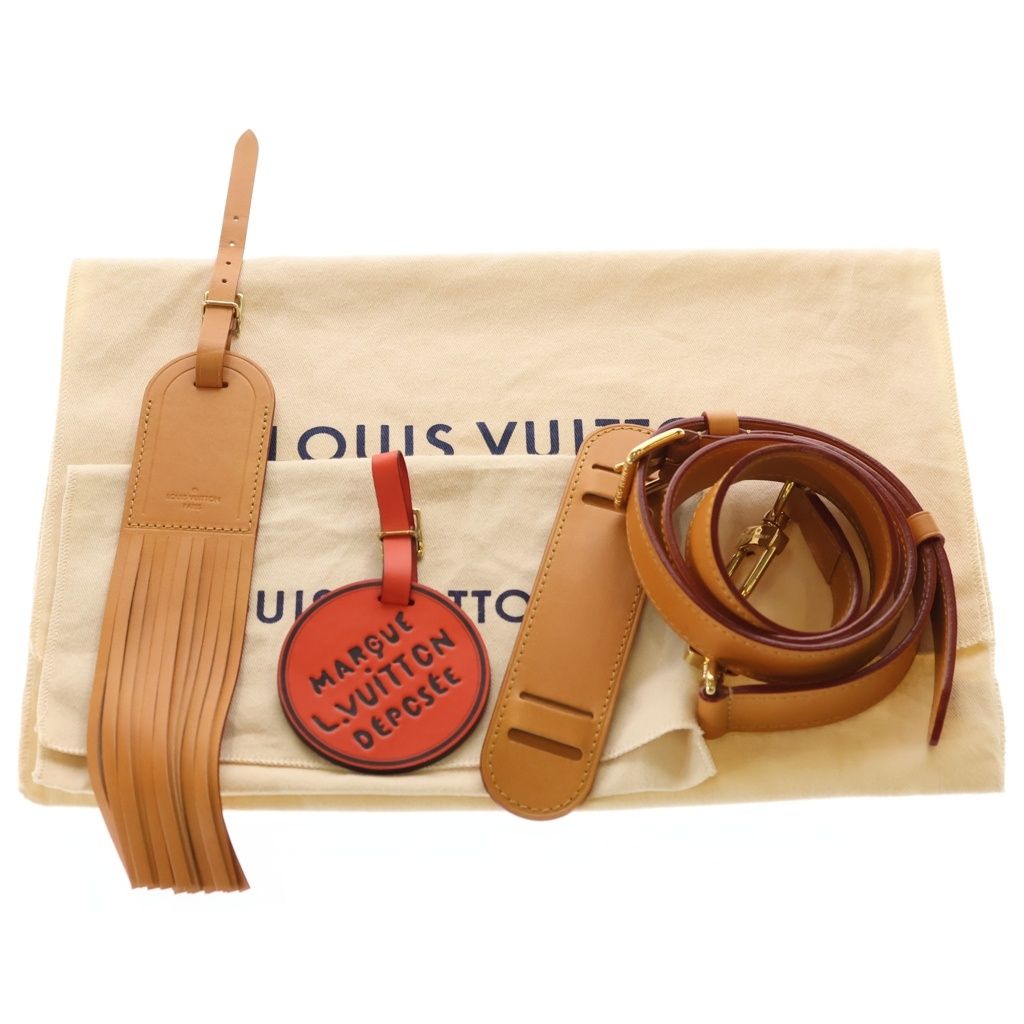 Louis Vuitton Keepall Bandouliere 25 Monogram Defile Handbag Leather Gold — view 6