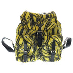 Prada Backpack Yellow Black Nylon Silver