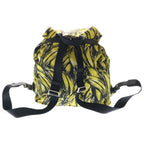 Prada Backpack Yellow Black Nylon Silver — view 2