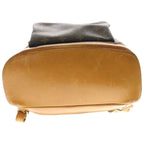Louis Vuitton Monogram Montsouris PM Backpack Brown Leather Gold — view 5