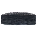 Prada Chain Shoulder Bag Gaufle Black — view 5