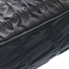 Prada Chain Shoulder Bag Gaufle Black — view 6