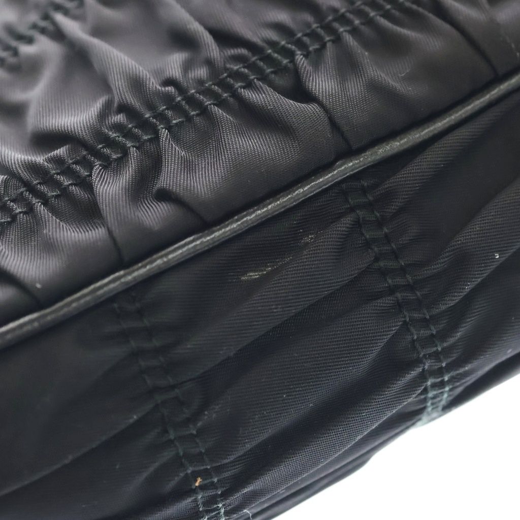 Prada Chain Shoulder Bag Gaufle Black — view 6