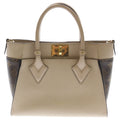 Louis Vuitton on My Side PM Monogram Leather 2-Way Bag Gold Beige Brown