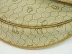 Dior Honeycomb Pattern Shoulder Bag Pochette Beige — view 7