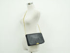 Dior Leather Chain Shoulder Bag Navy — view 6