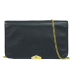 Dior Leather Chain Shoulder Bag Navy