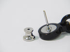 Hermes Equipe Buffalo Horn Earrings Metal Silver Multicolor — view 3