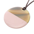 Hermes Necklace Minimal City Pendant Leather Buffalo Horn