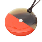 Hermes Necklace Minimal City Pendant Leather Buffalo Horn — view 2