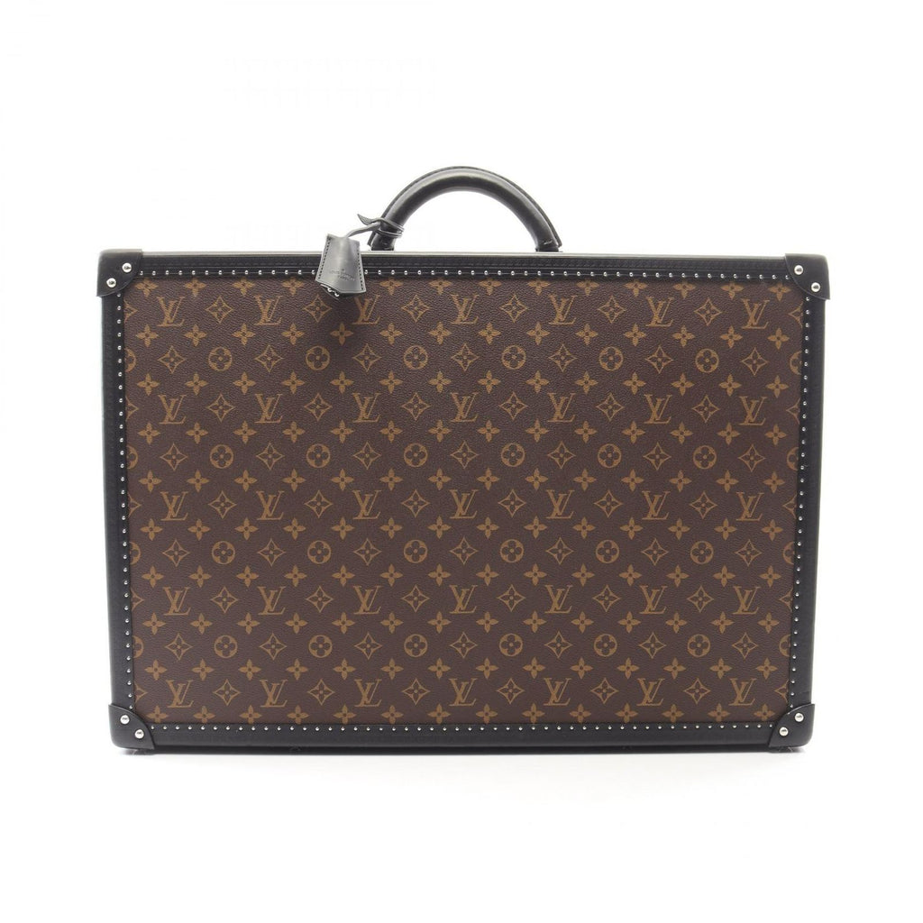 Louis Vuitton Suitcase Alzer 60 Monogram Macassar Canvas Leather Travel Bag