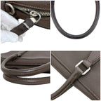 Prada Business Document Brown Briefcase Leather — view 8