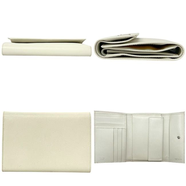 Prada Trifold Wallet White Talco — view 2