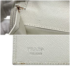 Prada Trifold Wallet White Talco — view 3