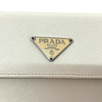 Prada Trifold Wallet White Talco — view 7