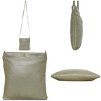 Loewe Mini Shoulder Bag Metallic Silver Anagram — view 2