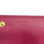 Prada Bifold Wallet Pink Peonia Orchi Rombi — view 6