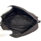 Prada Pouch Dark Brown Tessuto Case — view 3