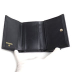 Chanel Quilted Trifold Wallet Black — view 3