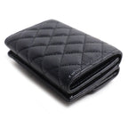 Chanel Quilted Trifold Wallet Black — view 2