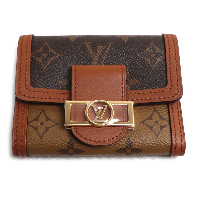 Louis Vuitton Portefeuille Dauphine Compact Trifold Wallet Monogram Reverse