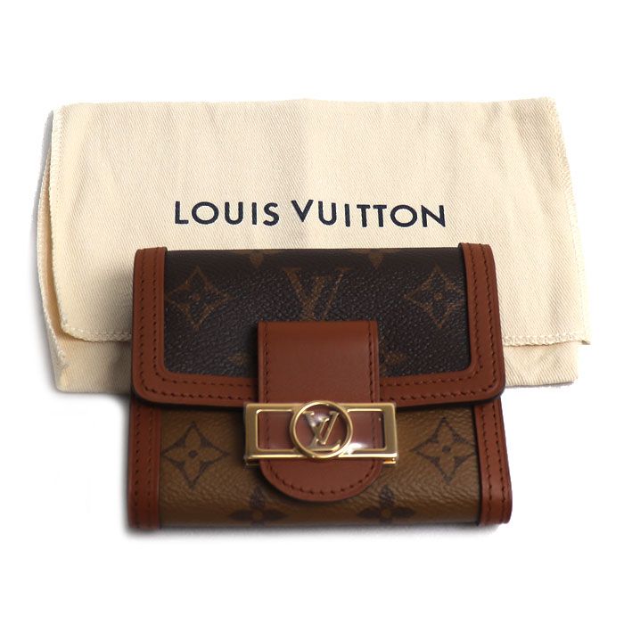 Louis Vuitton Portefeuille Dauphine Compact Trifold Wallet Monogram Reverse — view 7