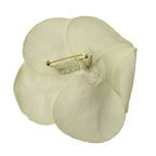 Chanel Camellia Flower Corsage Brooch White — view 3
