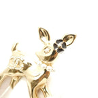 Chanel CC Logo Bambi Brooch Rhinestone Faux Pearl Costume — view 5