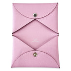 Hermes Card Case Business Holder Pink Garvi Dio