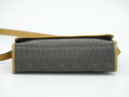 Dior Honeycomb Pattern Shoulder Bag Pochette Black Brown — view 3