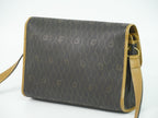 Dior Honeycomb Pattern Shoulder Bag Pochette Black Brown — view 2