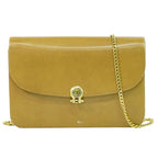 Dior Leather Chain Shoulder Bag Brown