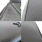 Louis Vuitton Ten Avenue Sling Bag Taiga Leather Black Silver — view 9