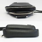 Louis Vuitton Ten Avenue Sling Bag Taiga Leather Black Silver — view 3