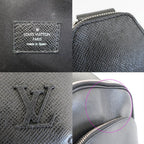 Louis Vuitton Ten Avenue Sling Bag Taiga Leather Black Silver — view 8
