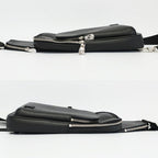 Louis Vuitton Ten Avenue Sling Bag Taiga Leather Black Silver — view 4