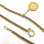 Chanel Coin Necklace Plated Gold — view 4