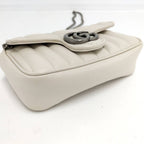 Gucci Shoulder Bag Marmont White Leather — view 4
