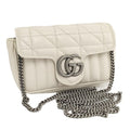Gucci Shoulder Bag Marmont White Leather