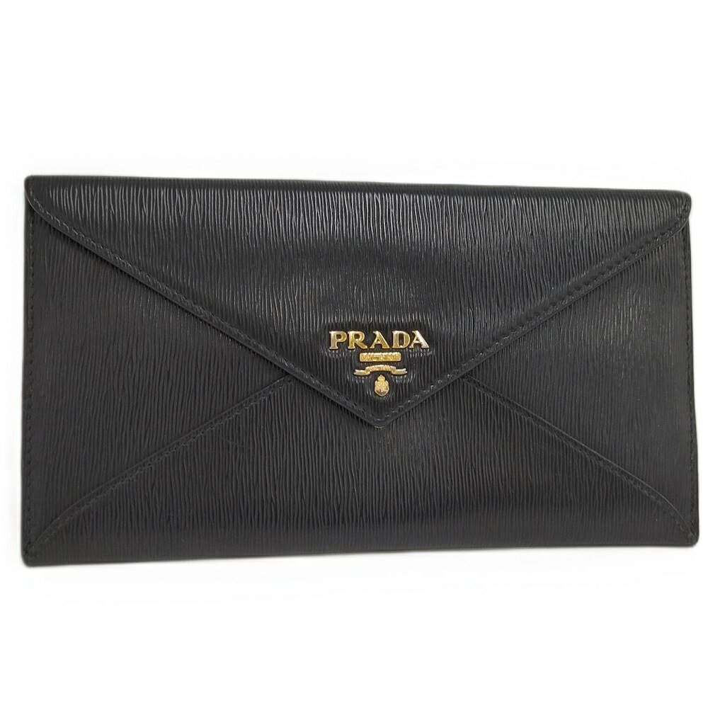 Prada Envelope Vitello Move Wallet Nero