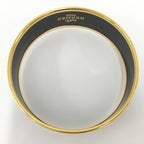 Hermes Enamel GM Bangle Plated Gold Black Multicolor Bracelet — view 8