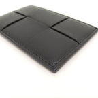 Bottega Veneta Card Case Maxi Intrecciato Leather Black — view 3