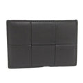 Bottega Veneta Card Case Maxi Intrecciato Leather Black