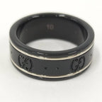Gucci Icon Ring Ceramic Black Gold
